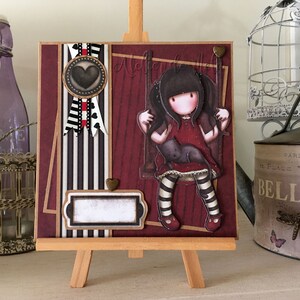 Carte pour toute occasion (anniversaire, remerciements, etc) femme ou fille - Ruby en 3D