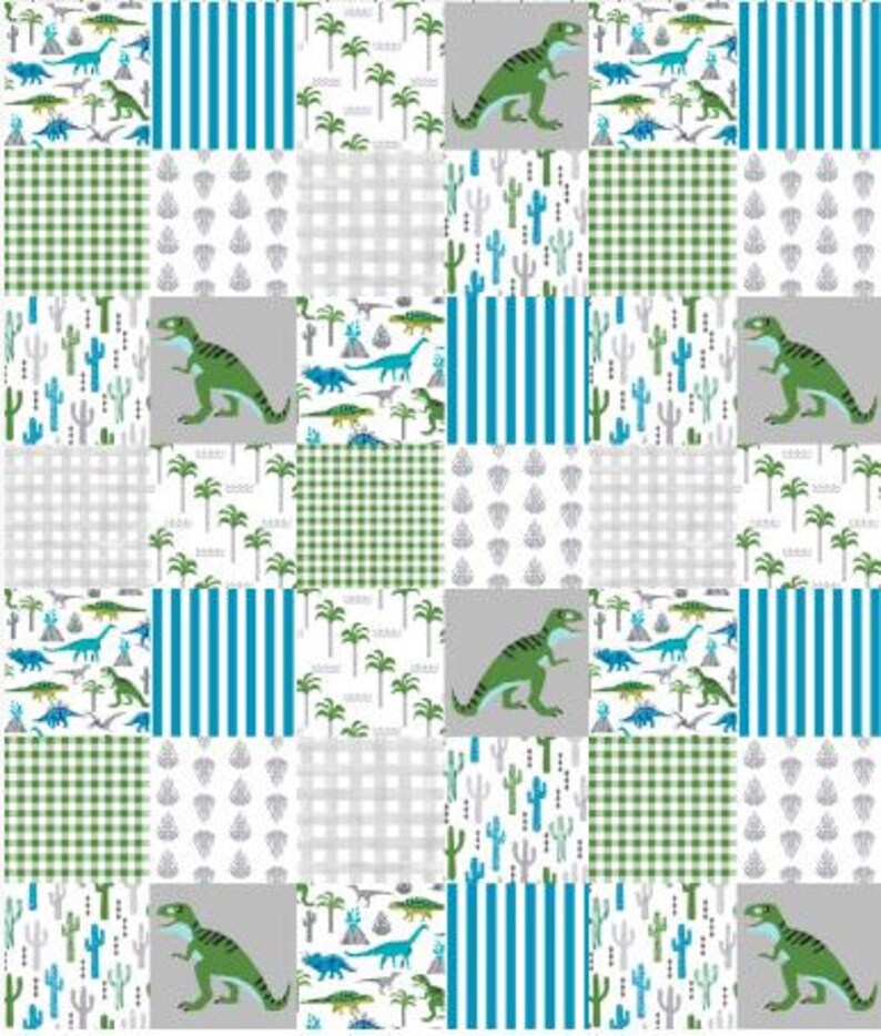 Dinosaur Baby Boy Bedding Custom Baby Boy Bedding T Rex Etsy
