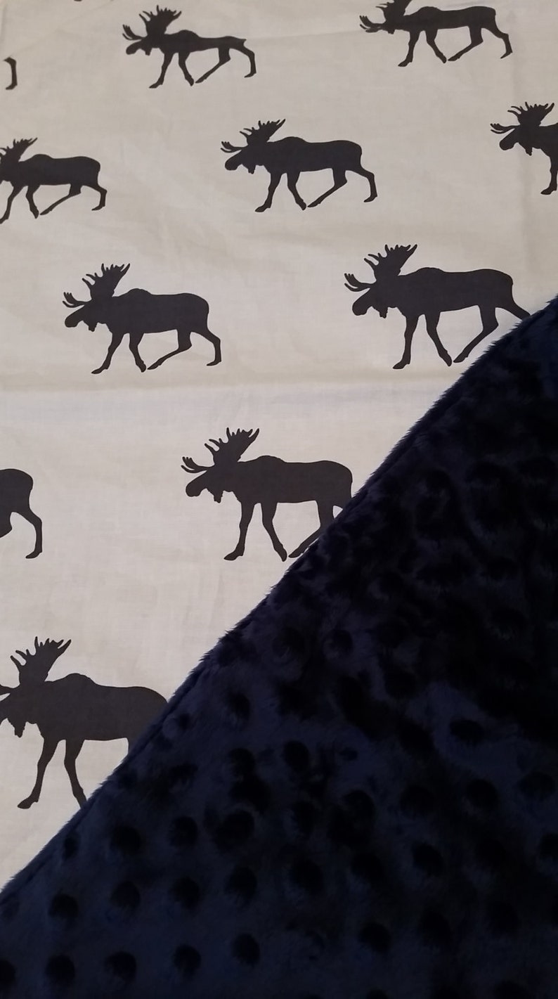 Navy Orange Gray Moose Custom Baby Boy Bedding Modern Arrow Etsy