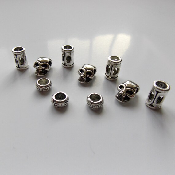 Mini Skulls Metal Hair Beads Beard Beads Braid Beads Etsy