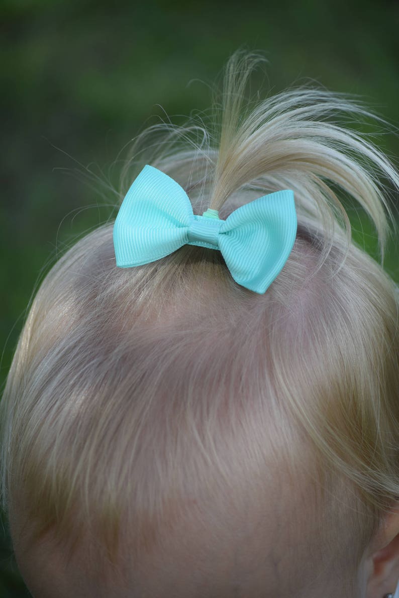 Tuxedo Hair Clip Small Baby Bow Preemie Headband Pigtail Hair Etsy