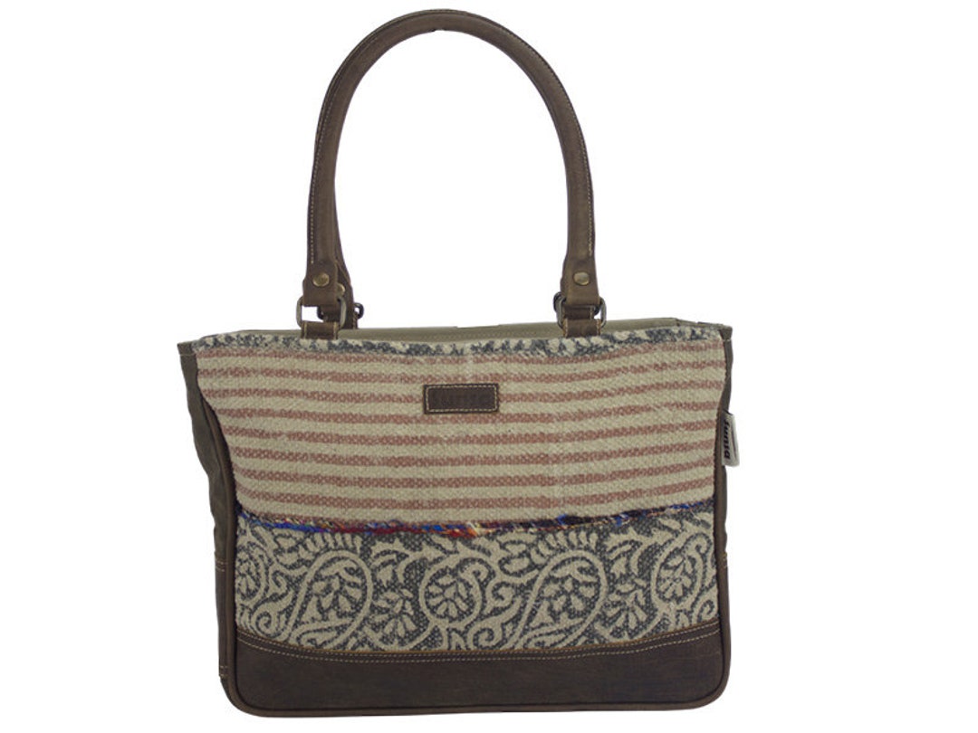 Handbag Top Handle Tote Shopper Brown Bag Shoulder Bag Etsy