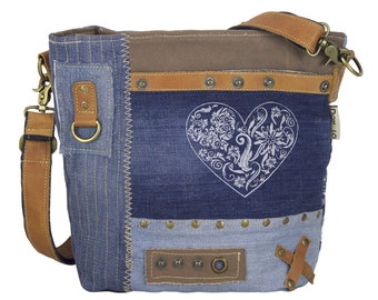 Trachtentasche, Umhängetasche, Crossbody,kleine Schultertasche, Henkel Tasche, Jeans Tasche , Canvastasche, Oktoberfest Tasche, Dirndltasche