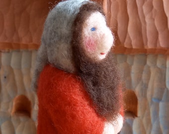 Dwarf felted from wool, 4,7 inch