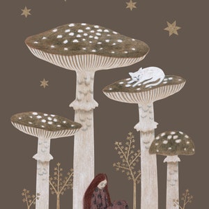 Mushroom Glade - Print | children's illustration