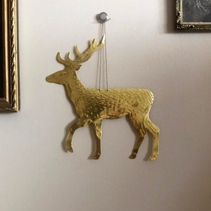 DELICATE Deer brass / copper decoration | Wall hanging