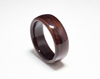 Bentwood Ring  Handcrafted In Cocobolo Wood