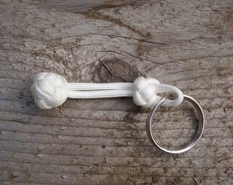 Nautical Knot Paracord Keychain, Boatswain Lanyard Knot Key Chain