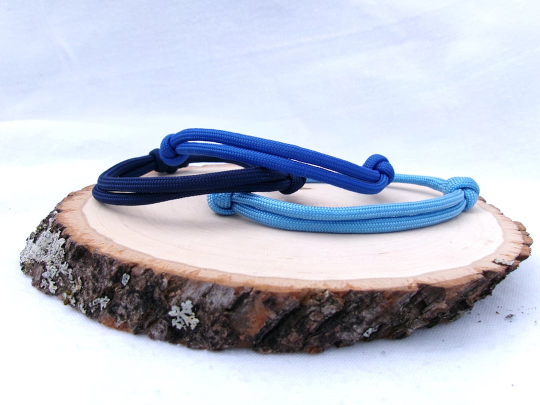 Bracciale Paracord Amicizia Braccialetto Surfer Regolabile Fatto a Mano