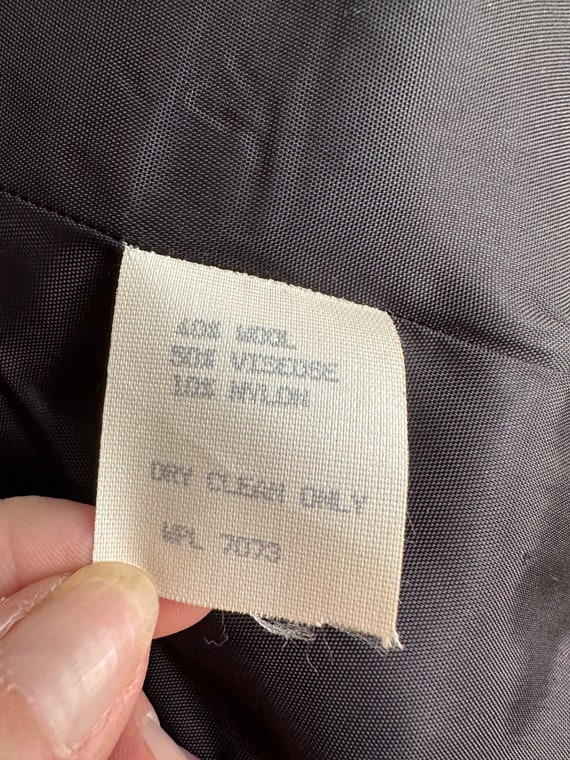 Vintage Wool Toffs Plaid Blazer Charcoal Gray wit… - image 10