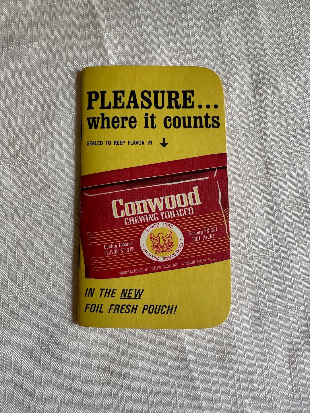 Vintage Conwood Chewing Tobacco Promotional Advertising Memo Etsy