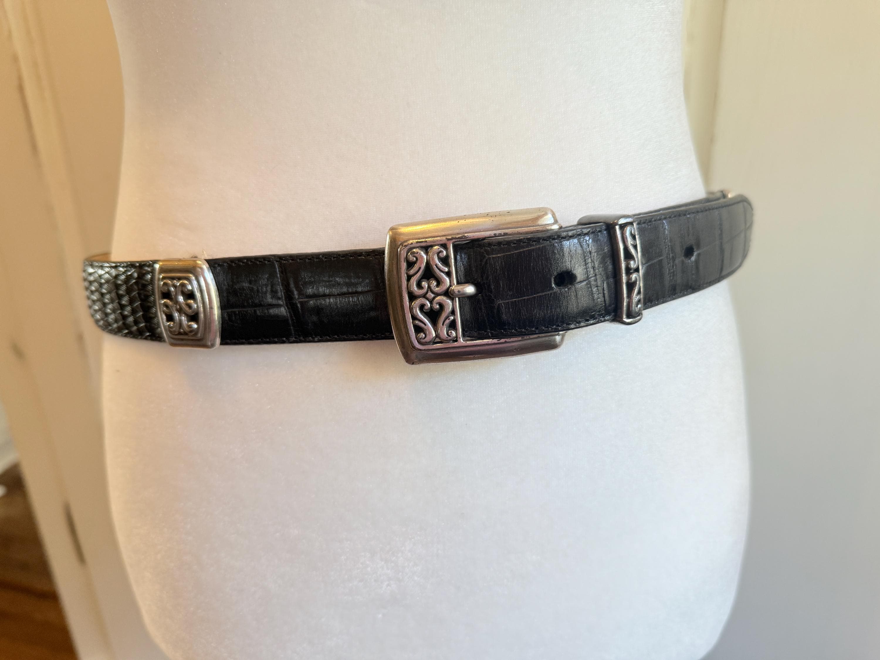 Brighton Black Belt - Etsy