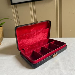 leather dresser box Leather Covered Jewelry or Trinket Box Dresser Top Storage
