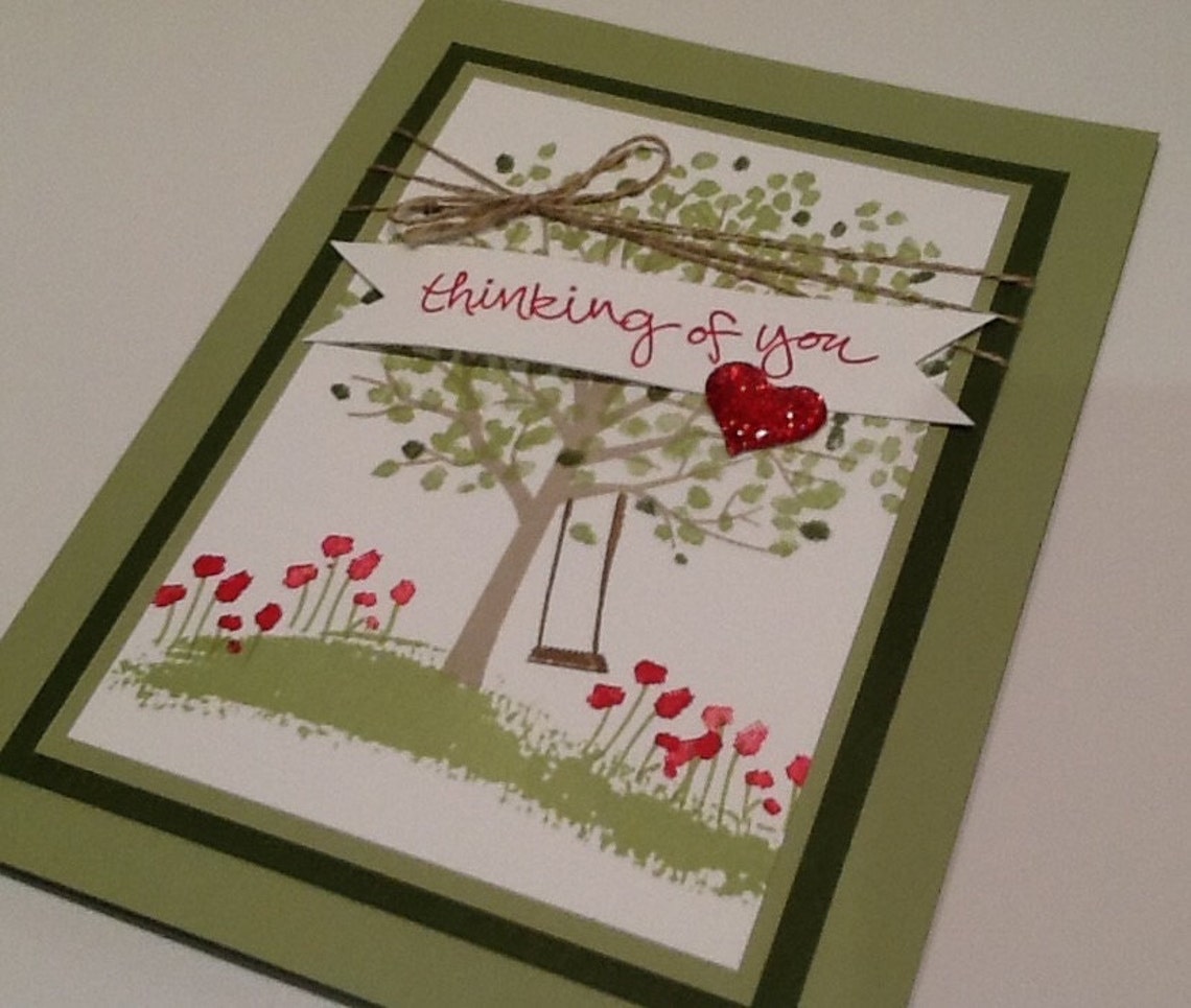 Stampin up Thinking of You Card handmade Encouragement Card - Etsy