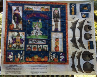 Halloween or Thanksgiving Fabric Craft Panels, TILLMAN T TURKEY by Sweet Dreams for Springs Industries OR Enter If You Dare - Rebecca Carter