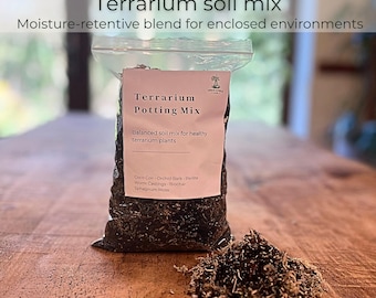 Terrarium Soil Mix | Closed Terrarium Substrate | Bioactive Terrarium Soil for Moss & Tropical Plants | Terrarium Potting Mix | 1L 3L 5L 8L