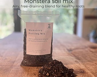 Monstera Soil Mix | Chunky Well Draining Potting Soil for Monstera Plants | Aroid Potting Mix | Indoor Plant Repotting Soil | 1L 3L 5L 8L