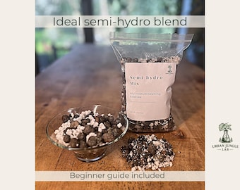Semi Hydro Mix for Houseplants | Ready to Use LECA Blend | Self Watering Pot Substrate | Rooting Cuttings & Transitions | Airy Growing Mix