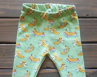 Baby leggings, baby boy clothes, banana baby leggings, unisex baby clothes, gender neutral, baby gift, novelty baby leggings, new baby