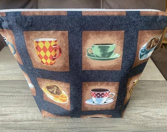 Cappuccino-tas met ritssluiting