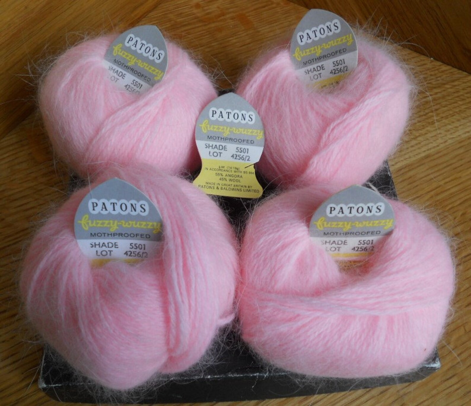 Vintage Patons Fuzzy Wuzzy Yarn Angora 55 Wool 45 Shade Etsy