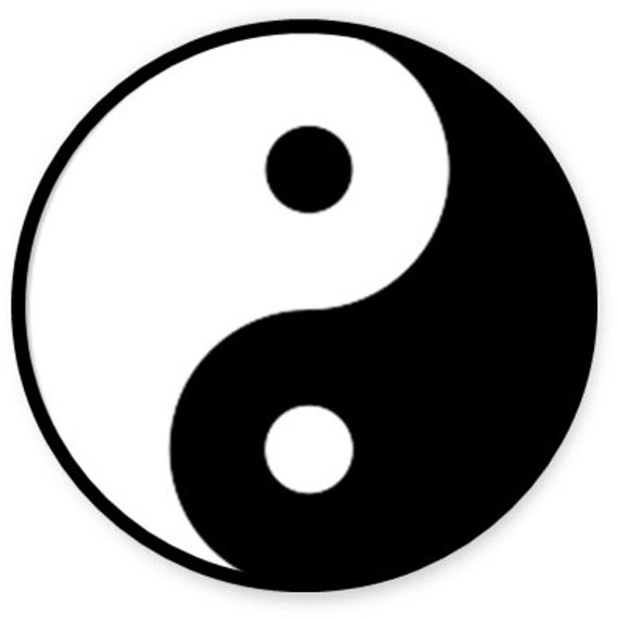 yin and yang symbol tattoo minimalist