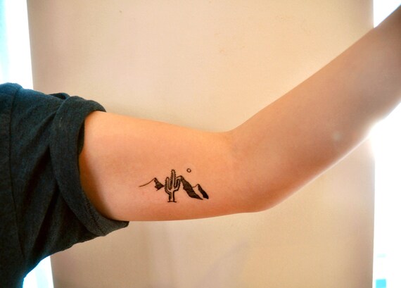 Cactus Temporary Tattoo Hipster Temporary Tattoo Indie | Etsy