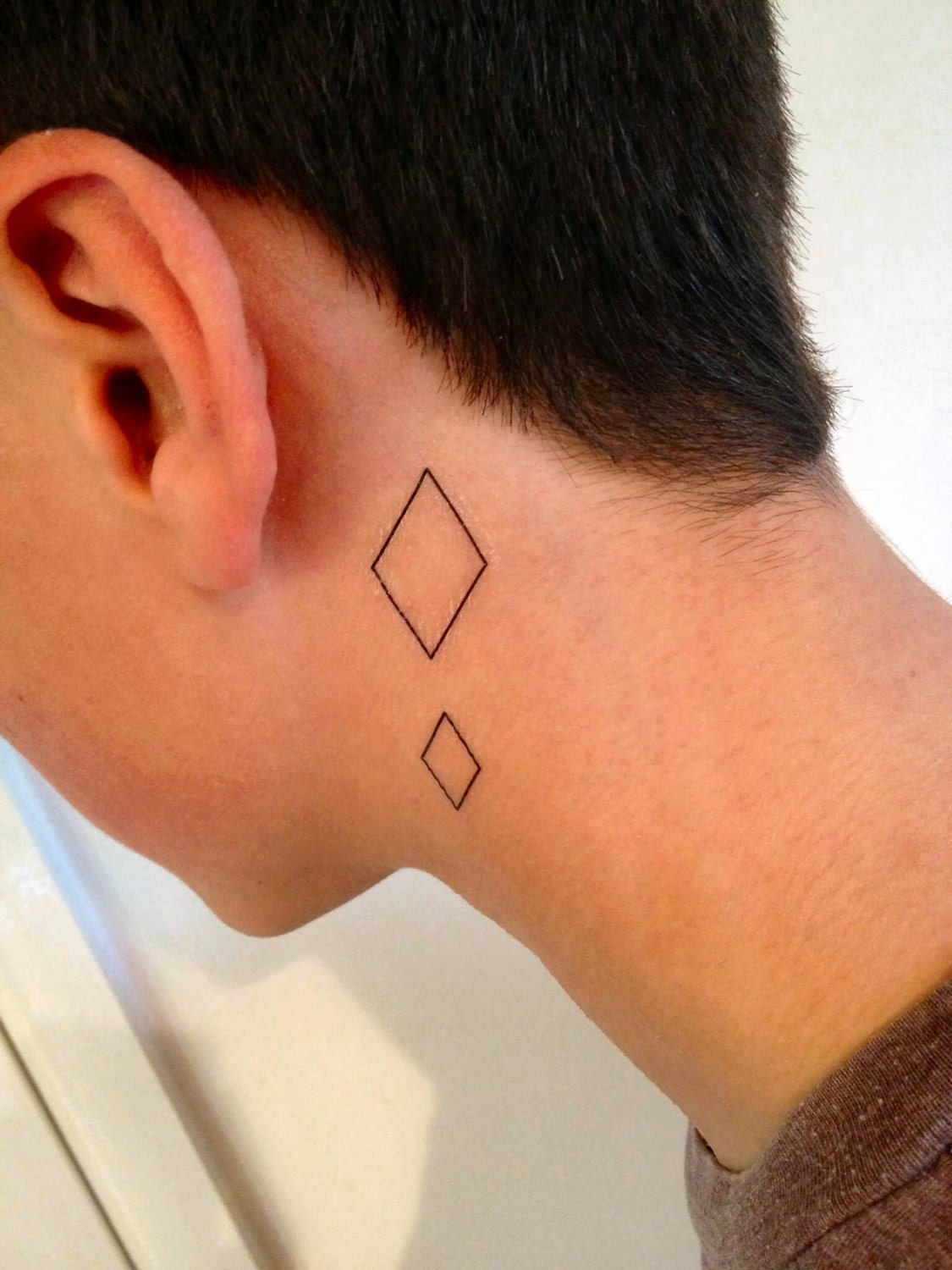 Rhombus Temporary Tattoos Hipster Temporary Tattoo Indie Etsy