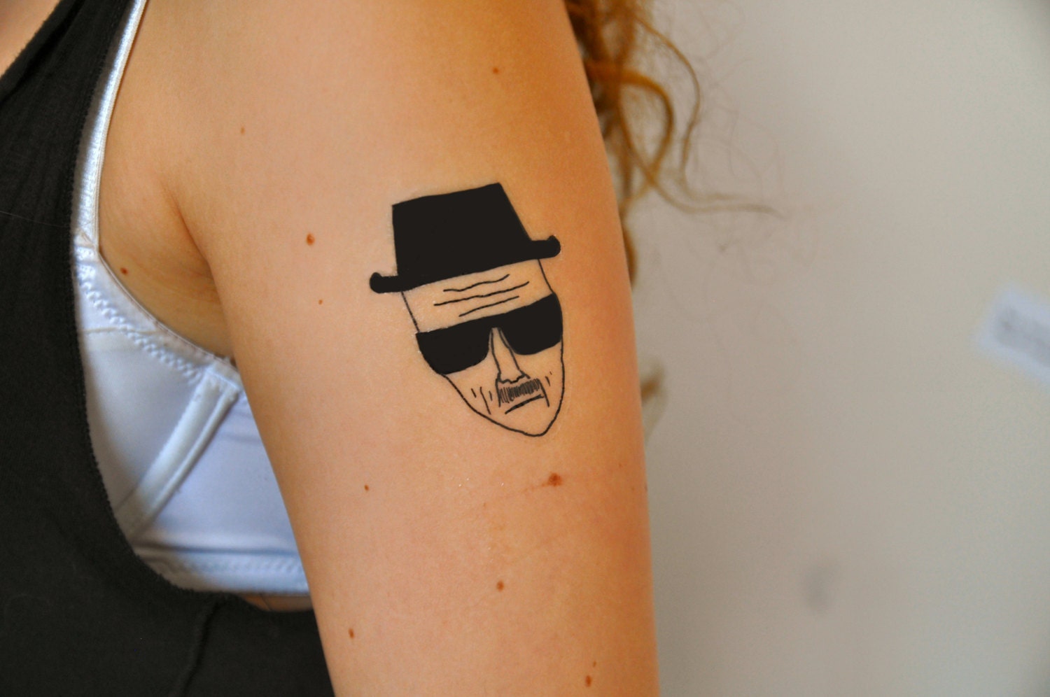 Heisenberg Temporary Tattoo Walter White Temporary Tattoo Etsy Finland