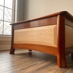 Handcrafted Blanket Chest | Solid Wood Hope Chest | Made to Order Storage Trunk | Traditional Joinery | Custom Wood Chest