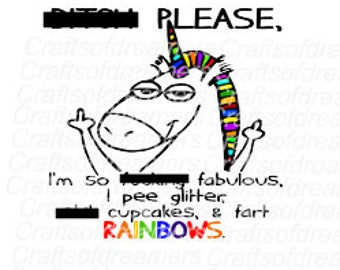 Unicorn I Fart Rainbows Porte-passeport étui Housse Portefeuille Drôle 