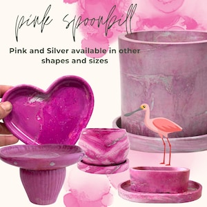 Pink Spoonbill Collection: Marbled Pink, Silver and White