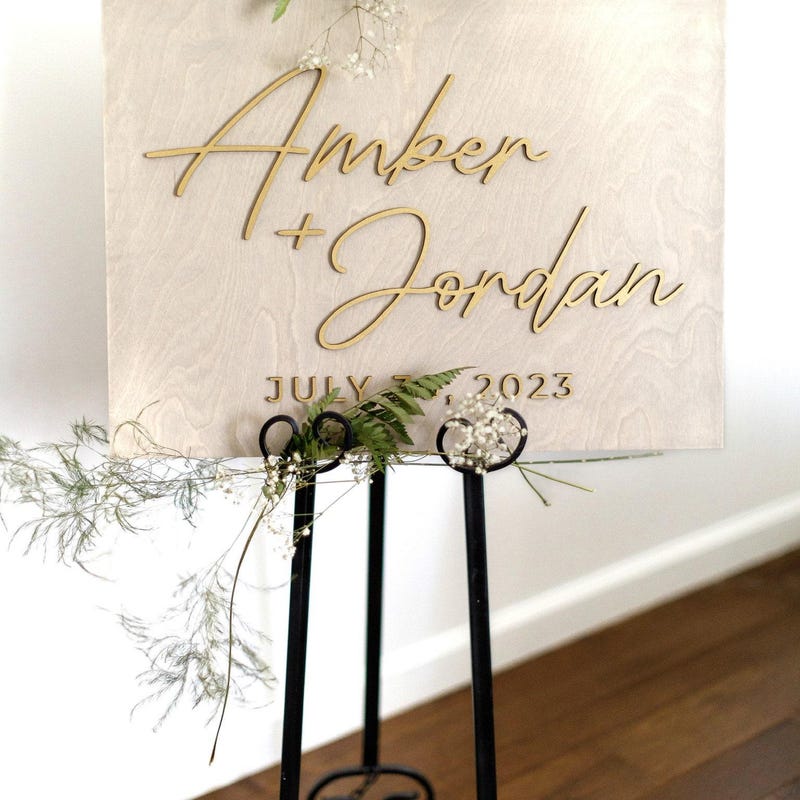 Wood Wedding Signs Etsy