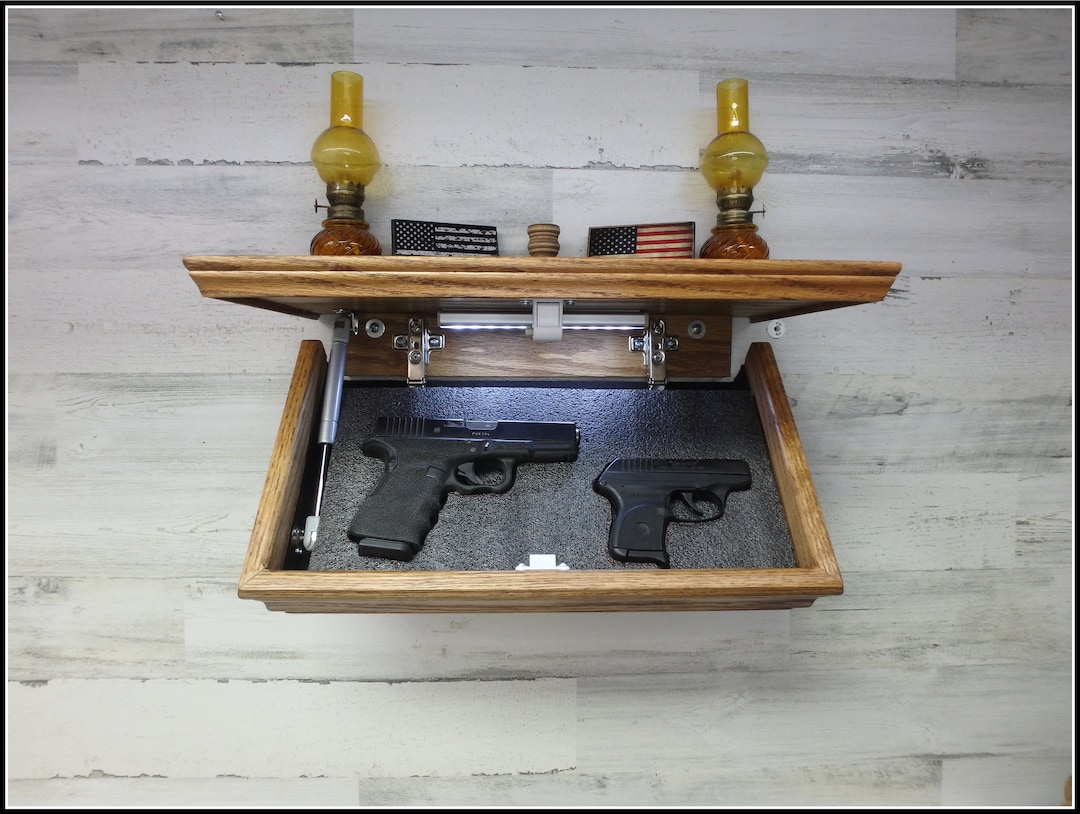Armoire à Drapeau Pour Dissimulation De Pistolet - Support Mural 18x9 Pouces