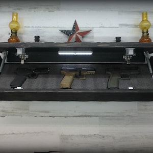 35&quot;  Rustic Pine Tactical Concealment Shelf