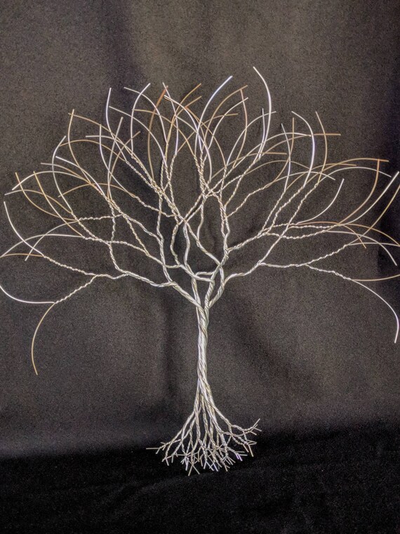Hanging Style Sculpture Unique Steel Wire Tree 15 Inches Tall Hang On Mirror Or Window Suction Cup Hanger Included 180520