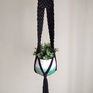 Handcrafted Macrame Plant Hanger: 100% Cotton Boho Decor