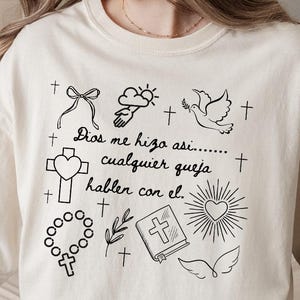 Jesus Shirt,Latina Shirt,Mexico Shirt, Faith Shirt, Spiritual T-Shirt,Christian Gift, Religious Apparel, Funny quote shirt