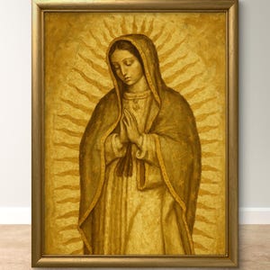 Nossa Senhora de Guadalupe Arte, México Arte de Parede, Virgen de Guadalupe, arte católica, Virgem Maria, México arte de parede, decoração mexicana, Imaculada Maria