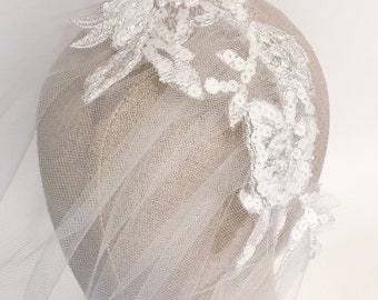 Bridal birdcage veil, birdcage veil, bridal veil, blusher birdcage veil,