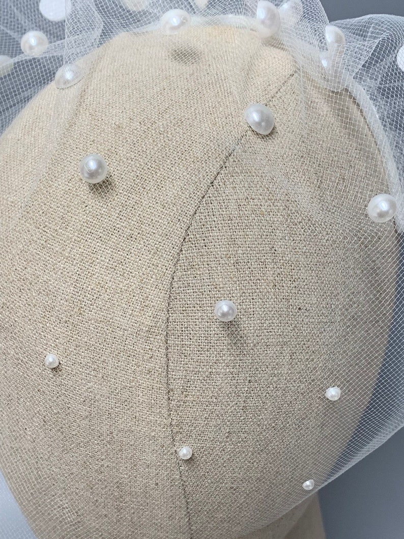 Pearl Birdcagewhite Birdcage Veil Ivory Birdcage off White Etsy