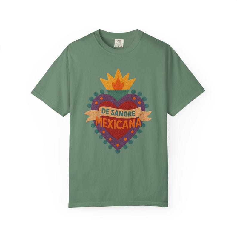 Mexico Shirts, Mexico Tees, Milagritos shirts, mexico pride shirt, Latina Shirt, Mexico Clothing Light Green