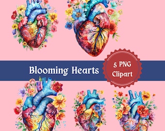 Heart Clipart, Talavera Mexico Clipart, Flower heart PNG, Mexicana clipart, Sacred heart Clipart,blooming heart clipart