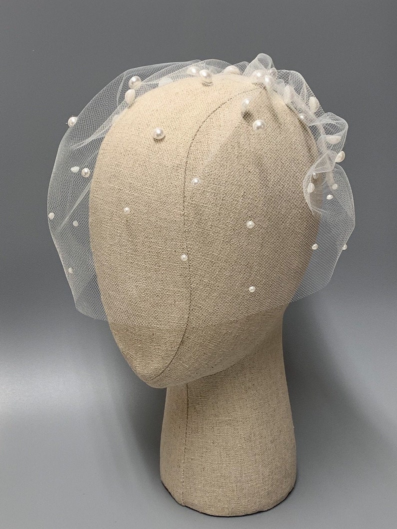 Pearl Birdcagewhite Birdcage Veil Ivory Birdcage off White Etsy