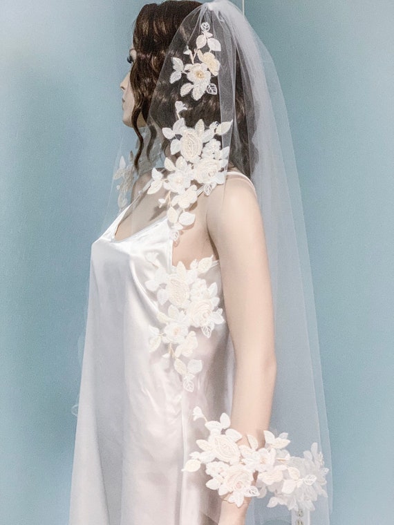 gold bridal veil