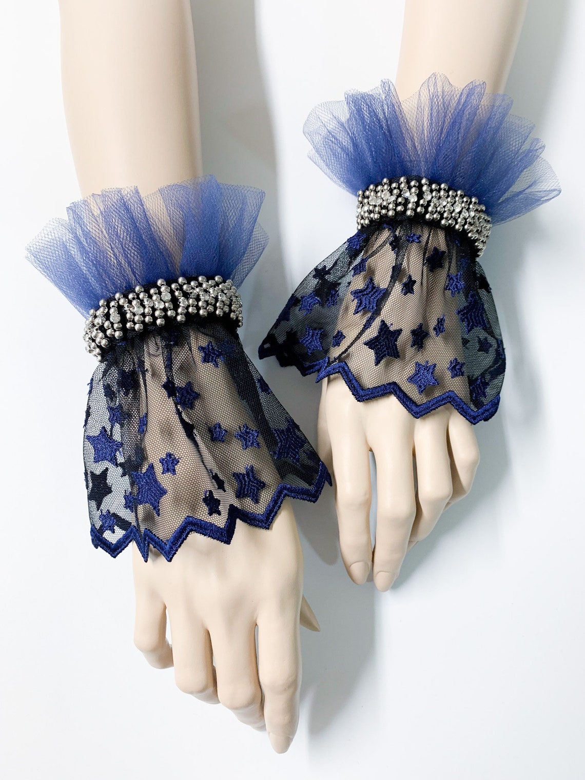 Polsini E Colletto In Pizzo Vittoriano - Accessorio Elegante Per Costumi E Eventi A Tema - Foto 2