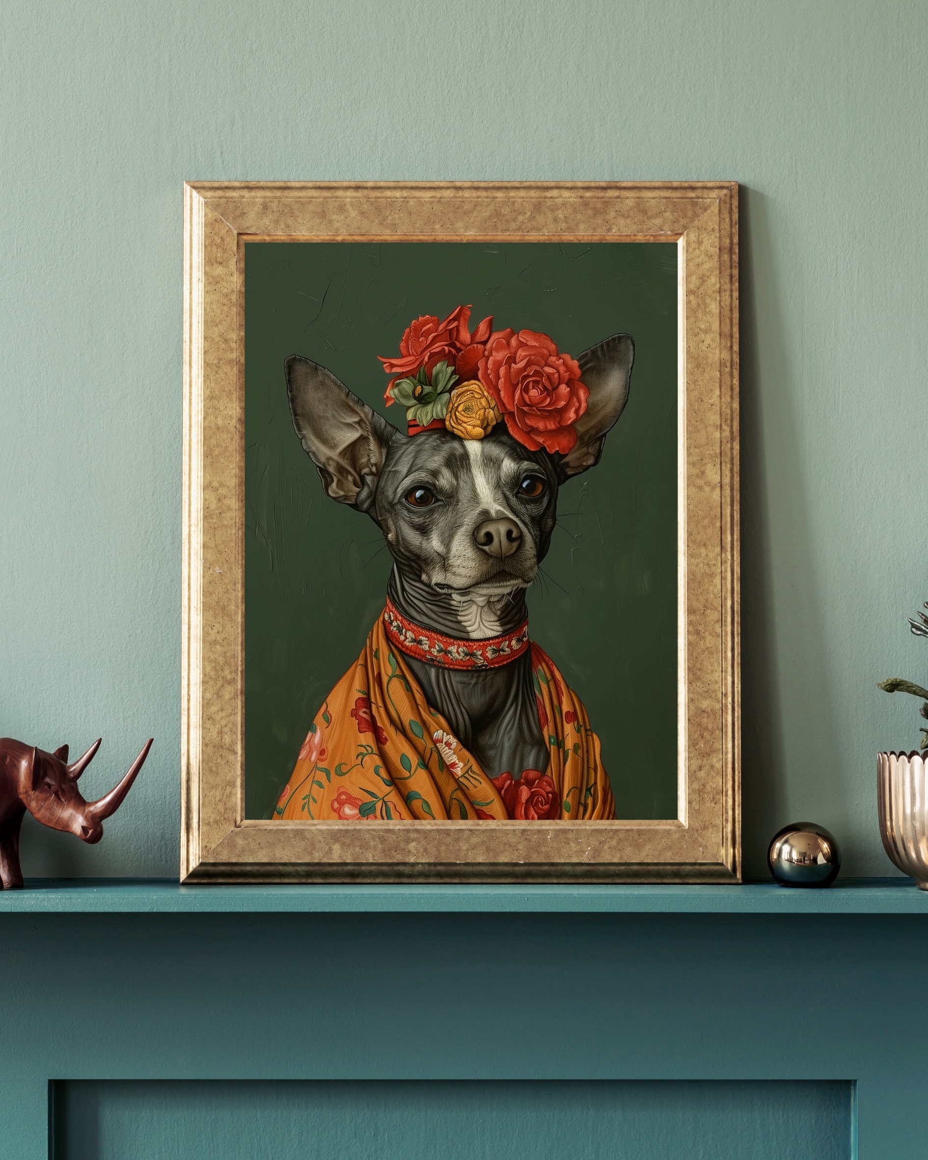 Frida Xolo Dog Print UK