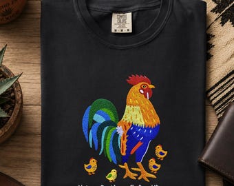 Father's Day Rooster Shirt, Papa Playera, Mexico Shirt, Papa Mexicano,Dad Farm Animal Shirt,Dad's gifts, Fathers Day Gifts
