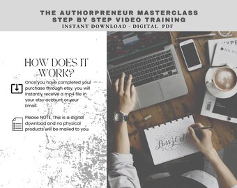 The Authorpreneur Masterclass Video Training, Step by Step Guide for Authors, Writing Course