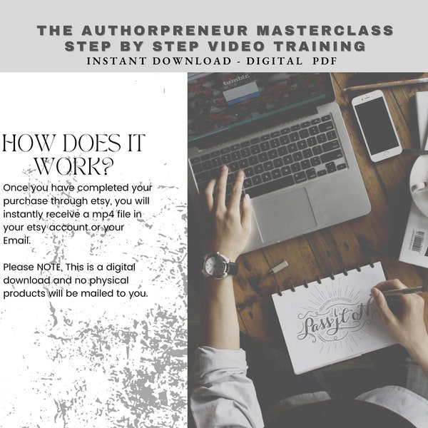 The Authorpreneur Masterclass Video Training, Step by Step Guide for Authors, Writing Course